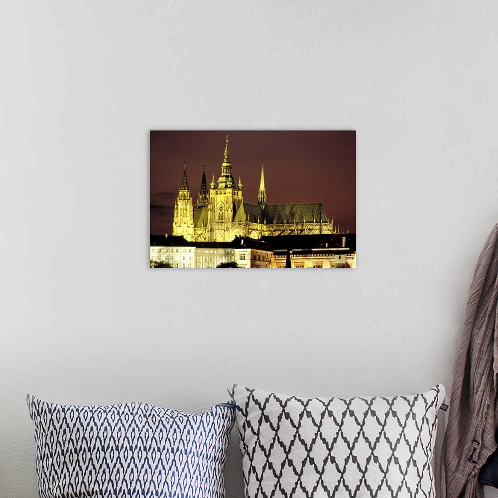 A bohemian room featuring Europe, Czech Republic, Prague. St. Vitus Cathedral