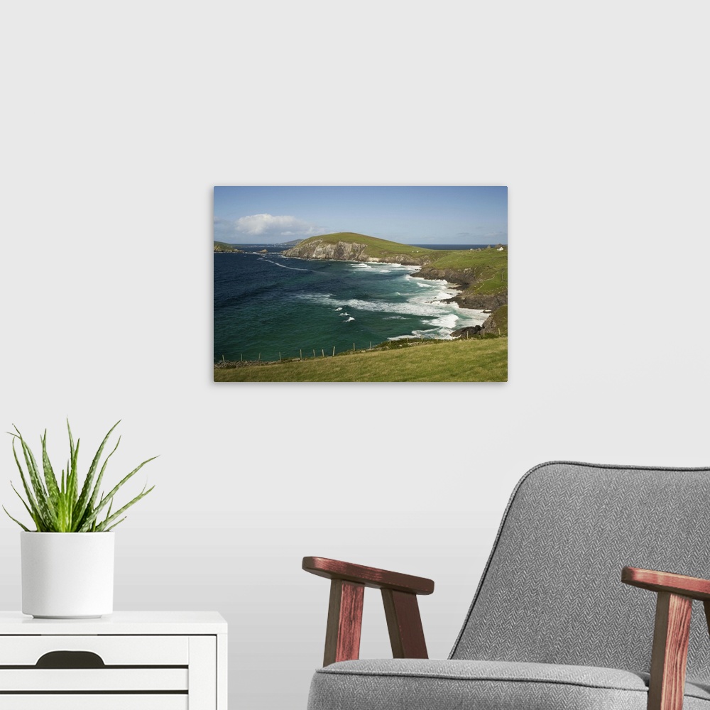 A modern room featuring Dingle Peninsula Coastline, Ireland, Waves