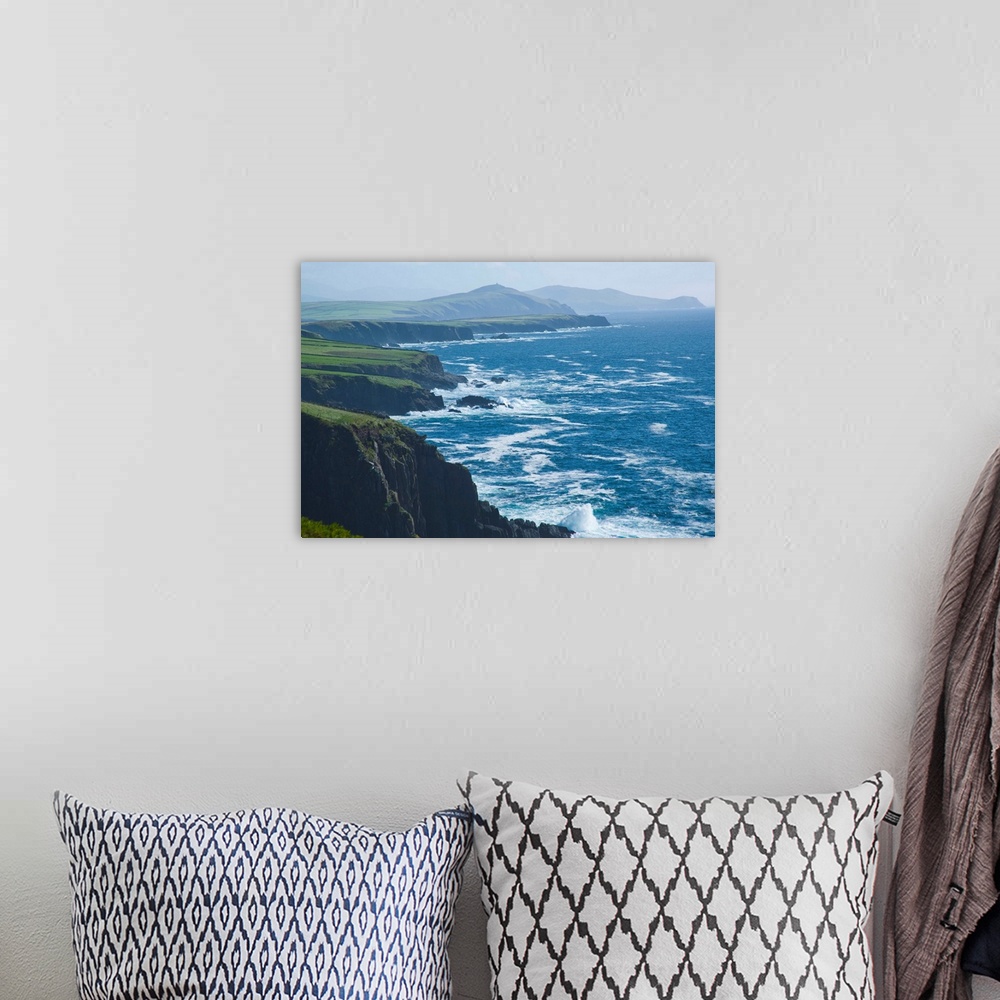 A bohemian room featuring Dingle Peninsula Coastline, Ireland, Waves,Cliffs
