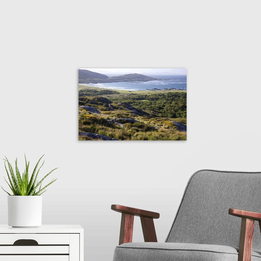 A modern room featuring Dingle Peninsula, Ireland, Coastline, Fields