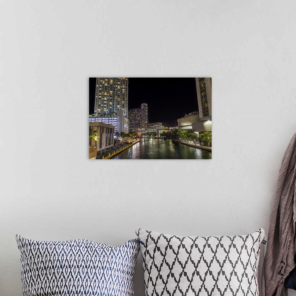 A bohemian room featuring Downtown riverwalk, Miami, Florida.