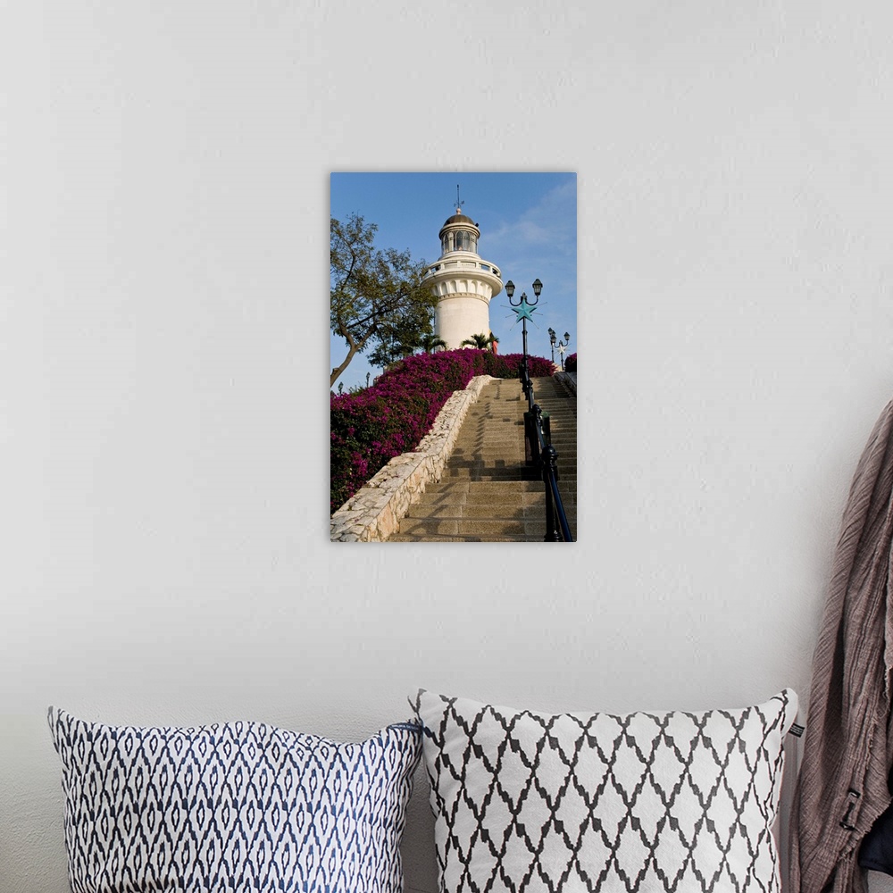 A bohemian room featuring South America, Ecuador, Guayaquil. The lighthouse sits atop the Cerro de Santa Anna, just north o...