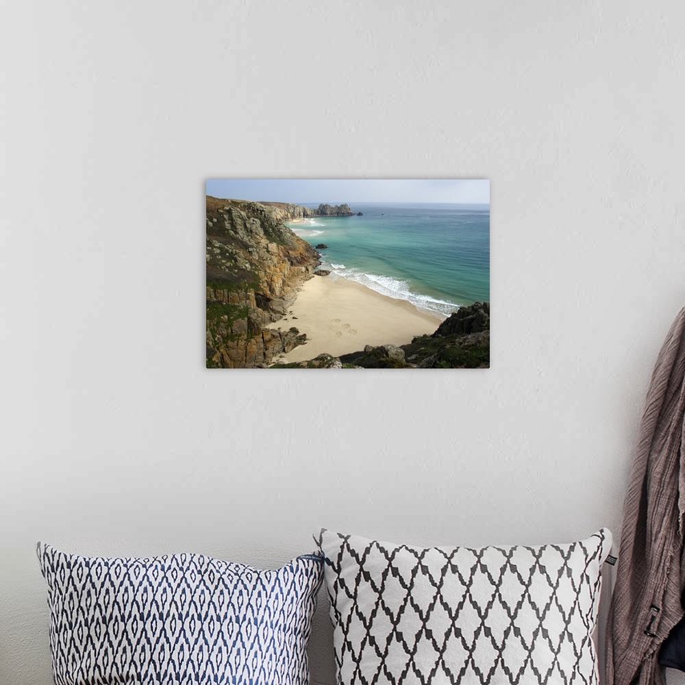 A bohemian room featuring Europe, England, Cornwall, view of ocean from the coastal path