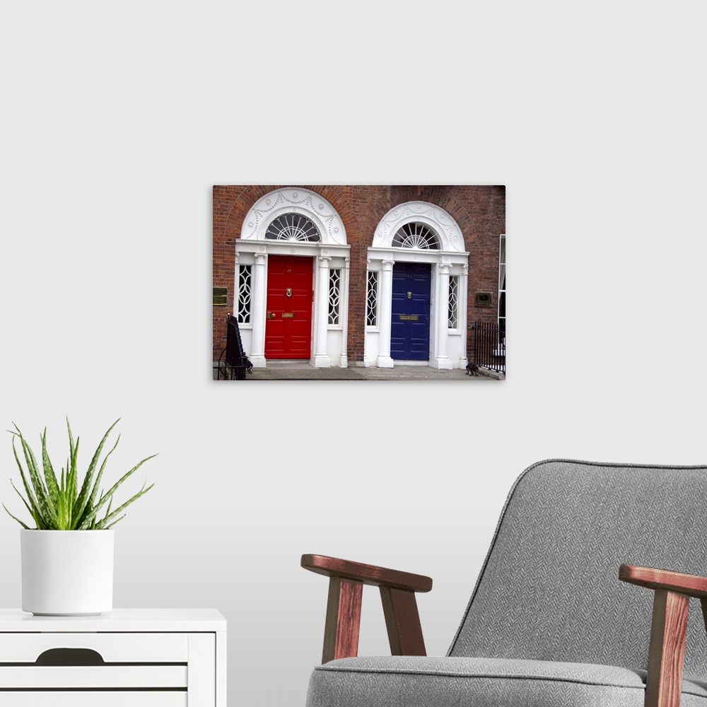 A modern room featuring Europe, Ireland, Dublin. Georgian door.