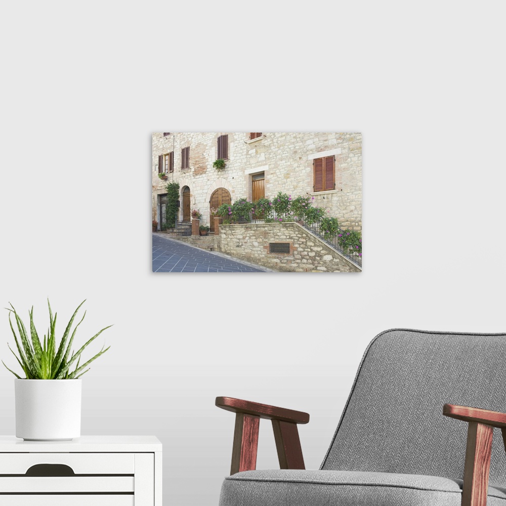 A modern room featuring Europe, Italy, Umbria, Corciano, Old World House in Historic District