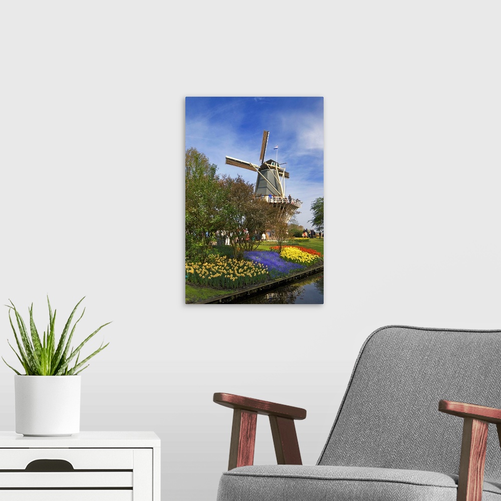 A modern room featuring Europe, Netherlands, Holland, Lisse, Keukenhof Gardens in the spring