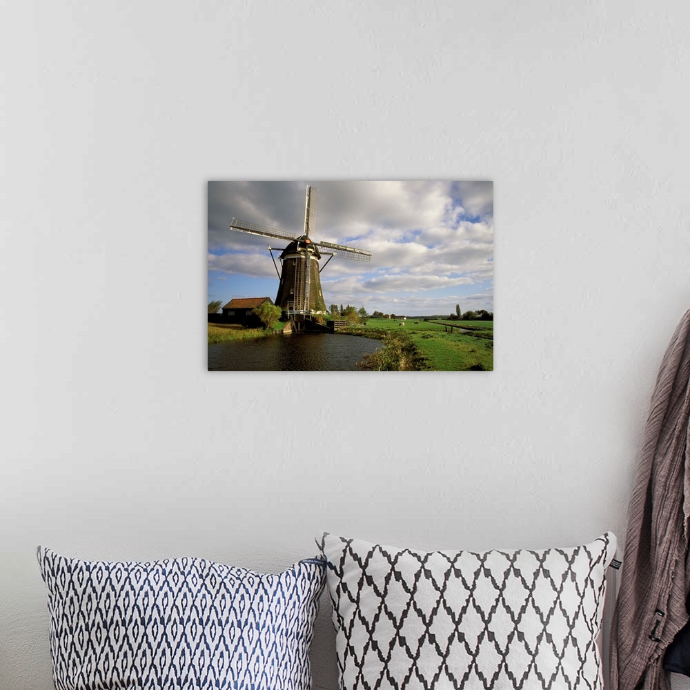 A bohemian room featuring Europe, Netherlands.Windmill