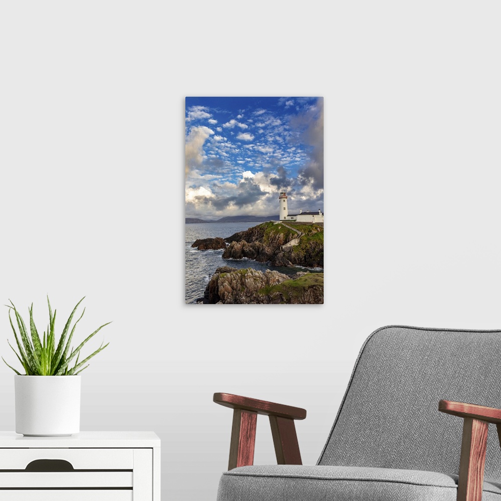 A modern room featuring Fanad head lighthouse in county Donegal, Ireland.