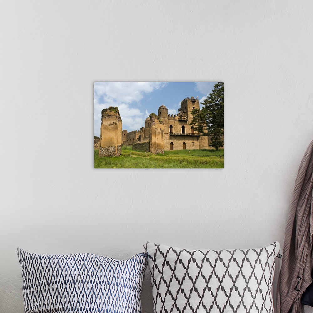 A bohemian room featuring Fasilides' Castle in the fortress-city of Fasil Ghebbi (founded by Emperor Fasilides), UNESCO Wor...