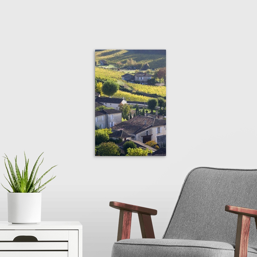A modern room featuring France, Aquitaine Region, St. Emilion, Wine Town