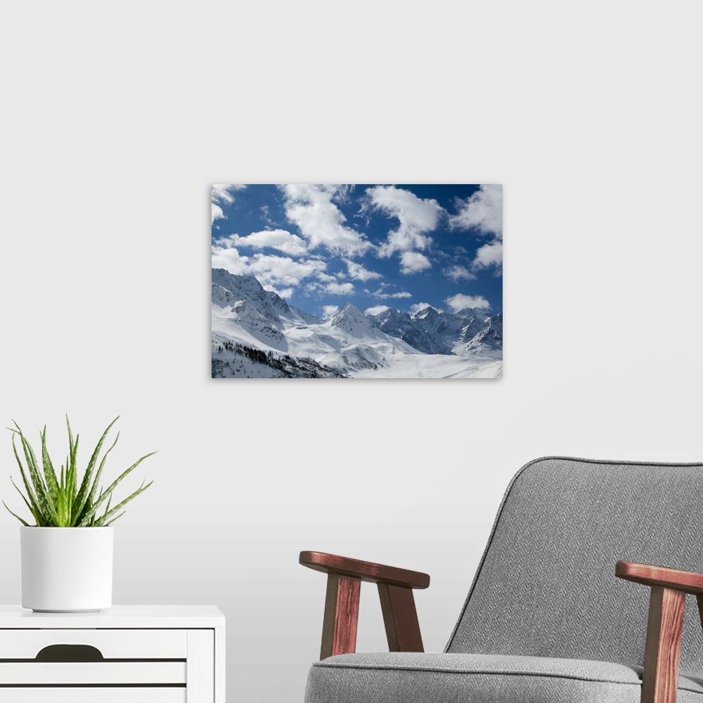 A modern room featuring France, French Alps, Col Du Lautaret, High Mouhntain Pass Along Route N91