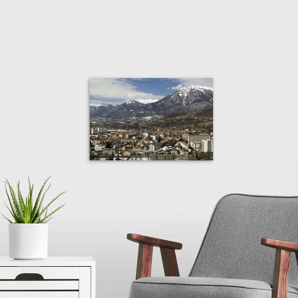 A modern room featuring France, French Alps (Savoie), Albertville, Town View