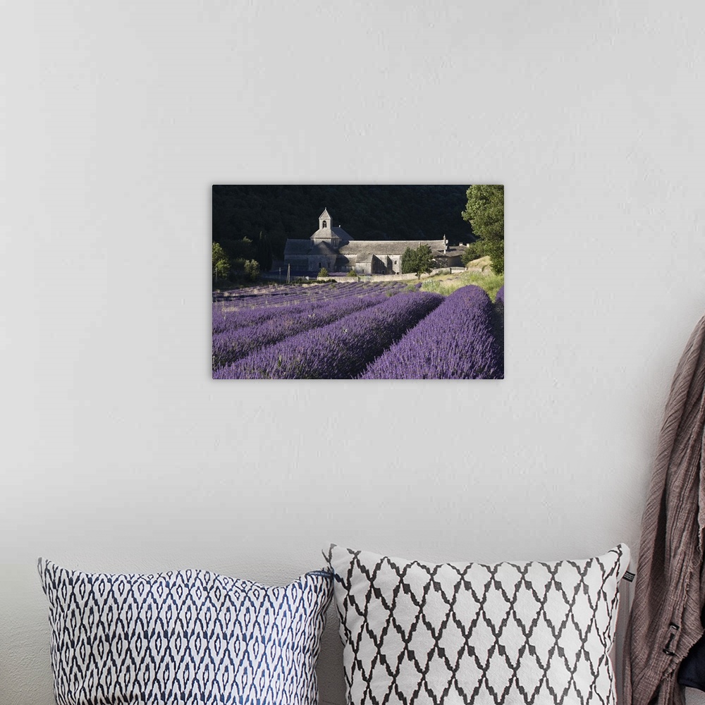 A bohemian room featuring France, Luberon, Senanque Monastery with lavender fields.
