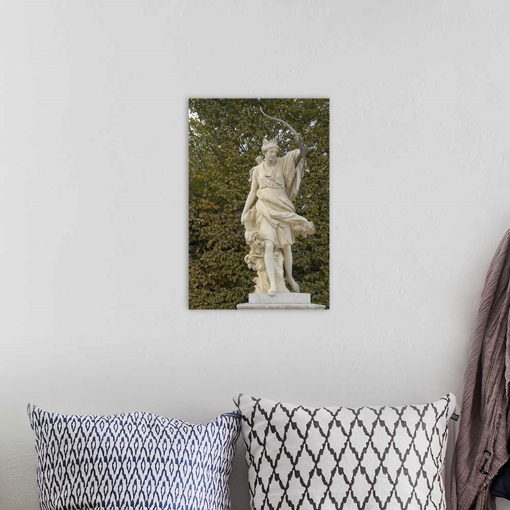 A bohemian room featuring France, Versailles, marble statue in gardens