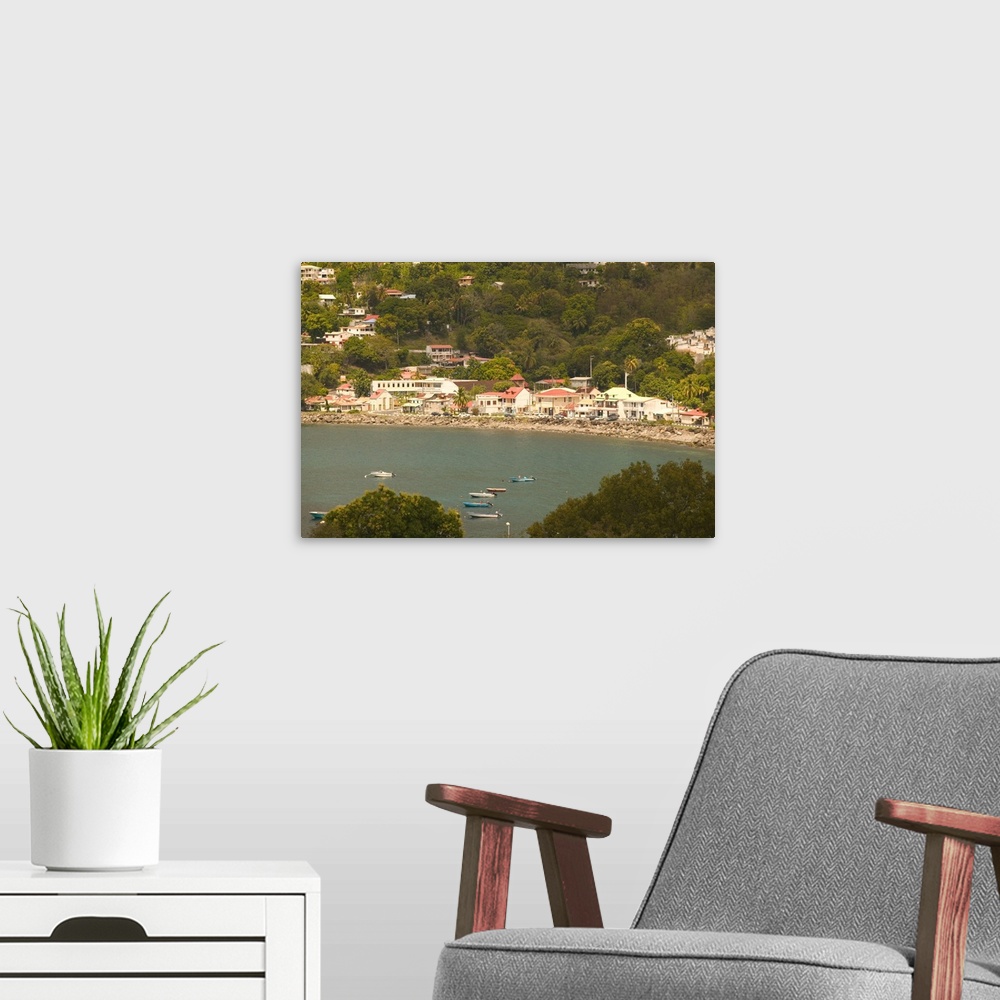 A modern room featuring FRENCH WEST INDIES (FWI)-Guadaloupe-Basse-Terre-BOUILLANTE:.West Coast Town View