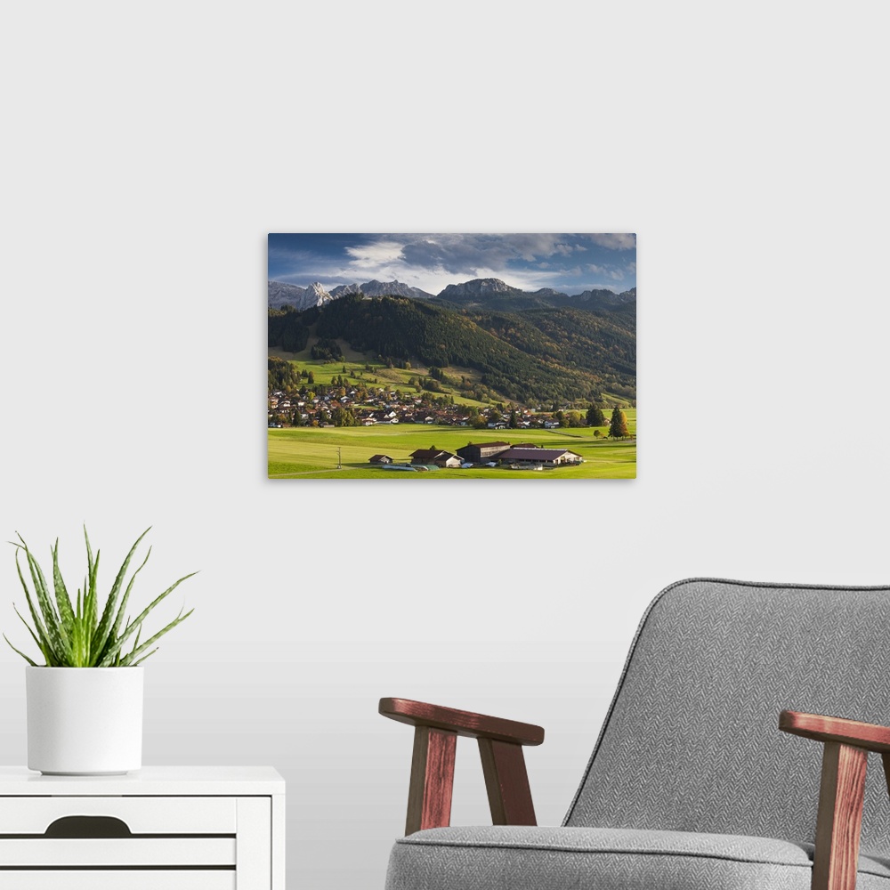A modern room featuring Germany, Bavaria, Berghof, alpine landscape.