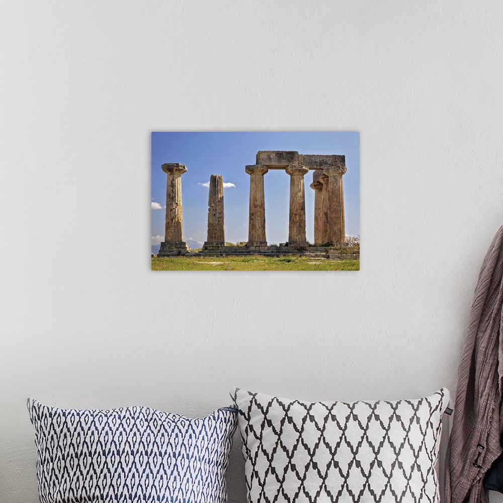 A bohemian room featuring Greece, Corinth, Ruins Of Temple Of Apollo