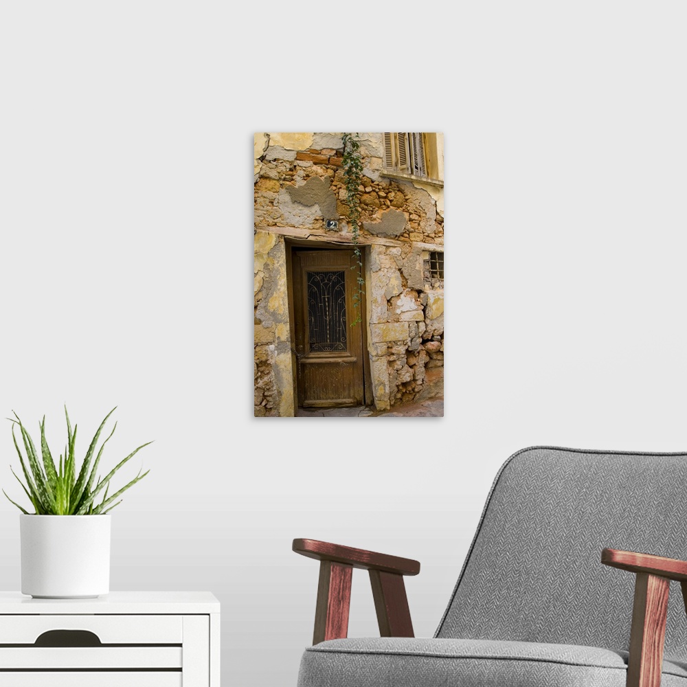 A modern room featuring Greek Island of Crete and old town of Chania  with old doorway