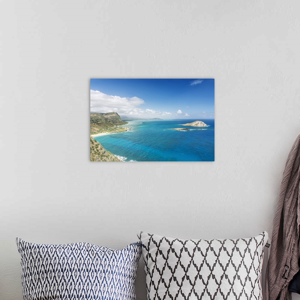 A bohemian room featuring Hawaii, Oahu, North Shore from Makapuu Point