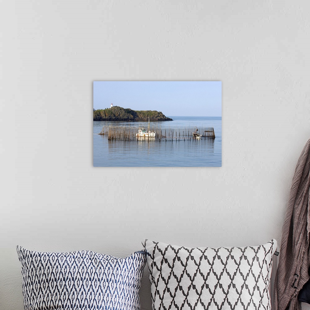 A bohemian room featuring Herring Weir and Swallow Tail Lighthouse, Grand Manan Island, New Brunswick, Canada