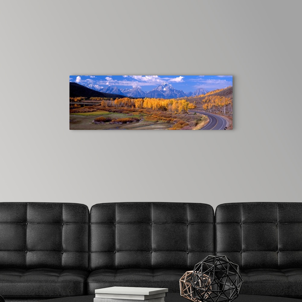 A modern room featuring Highway along Oxbow Bend in Grand Teton National Park, Wyoming.