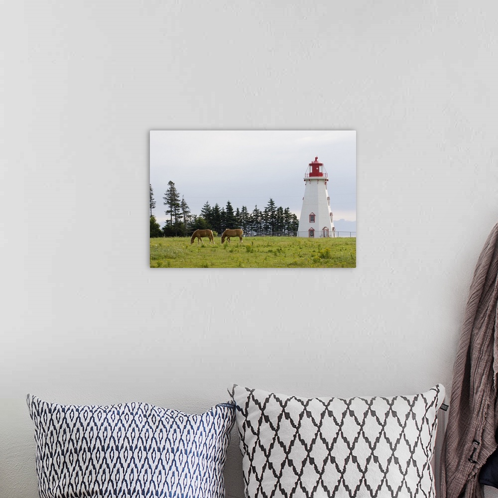A bohemian room featuring Horse Pasture and Panmure Head Lighthouse, Prince Edward Island, Canada