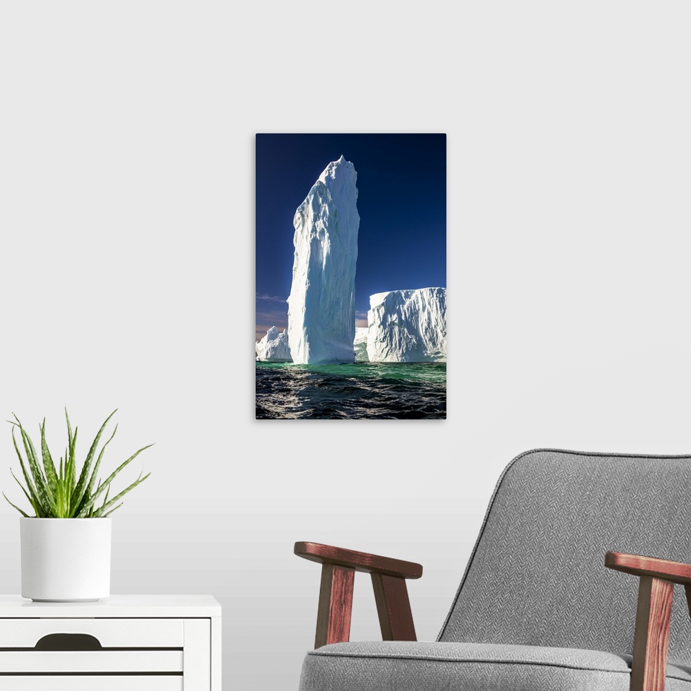 A modern room featuring Ice Monolith, Antarctica