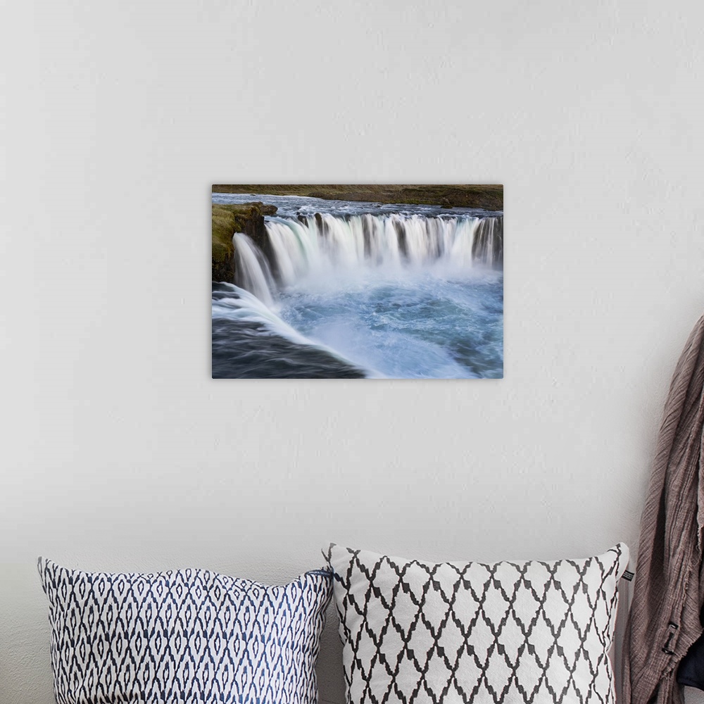 A bohemian room featuring Iceland, Godafoss Waterfall