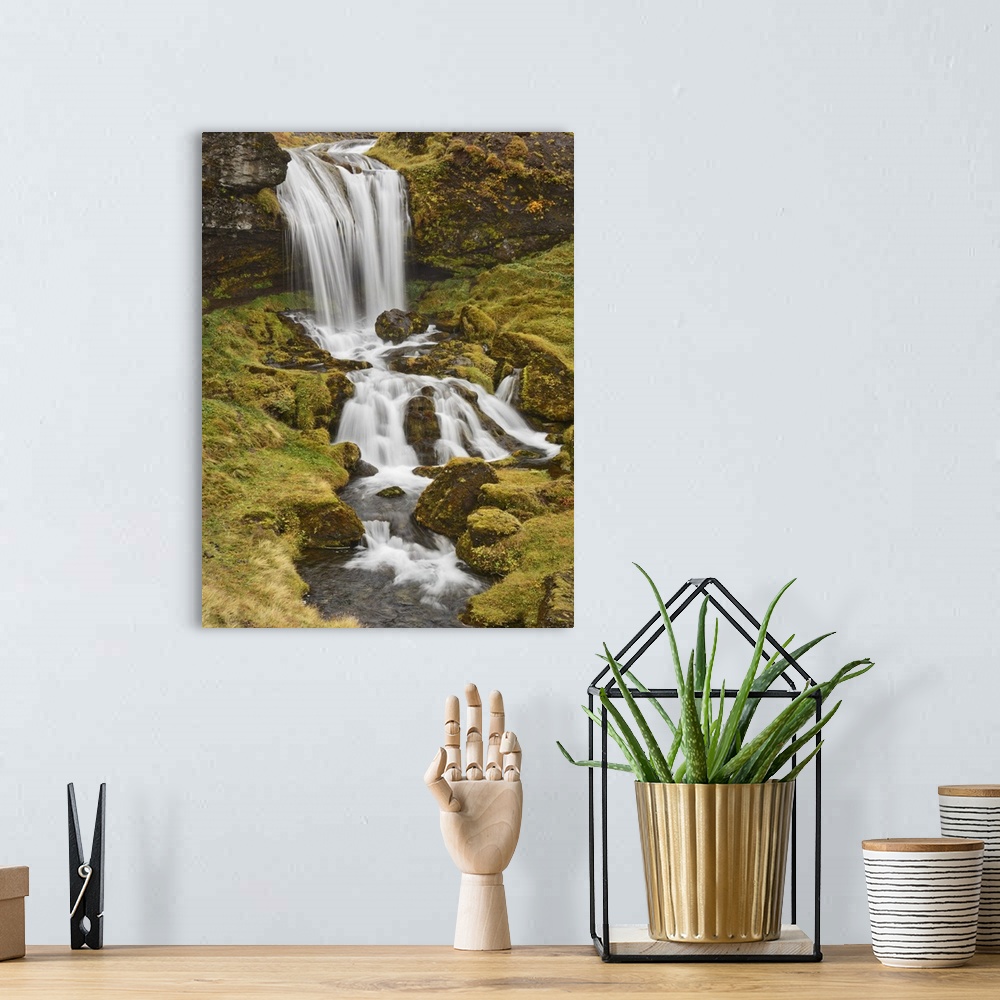 A bohemian room featuring Iceland, Sheep's Waterfall