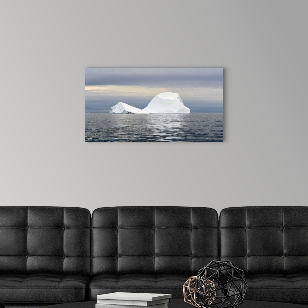 A modern room featuring Ilulissat Icefjord at Disko Bay. The Icefjord is listed as UNESCO World Heritage Site, Greenland.