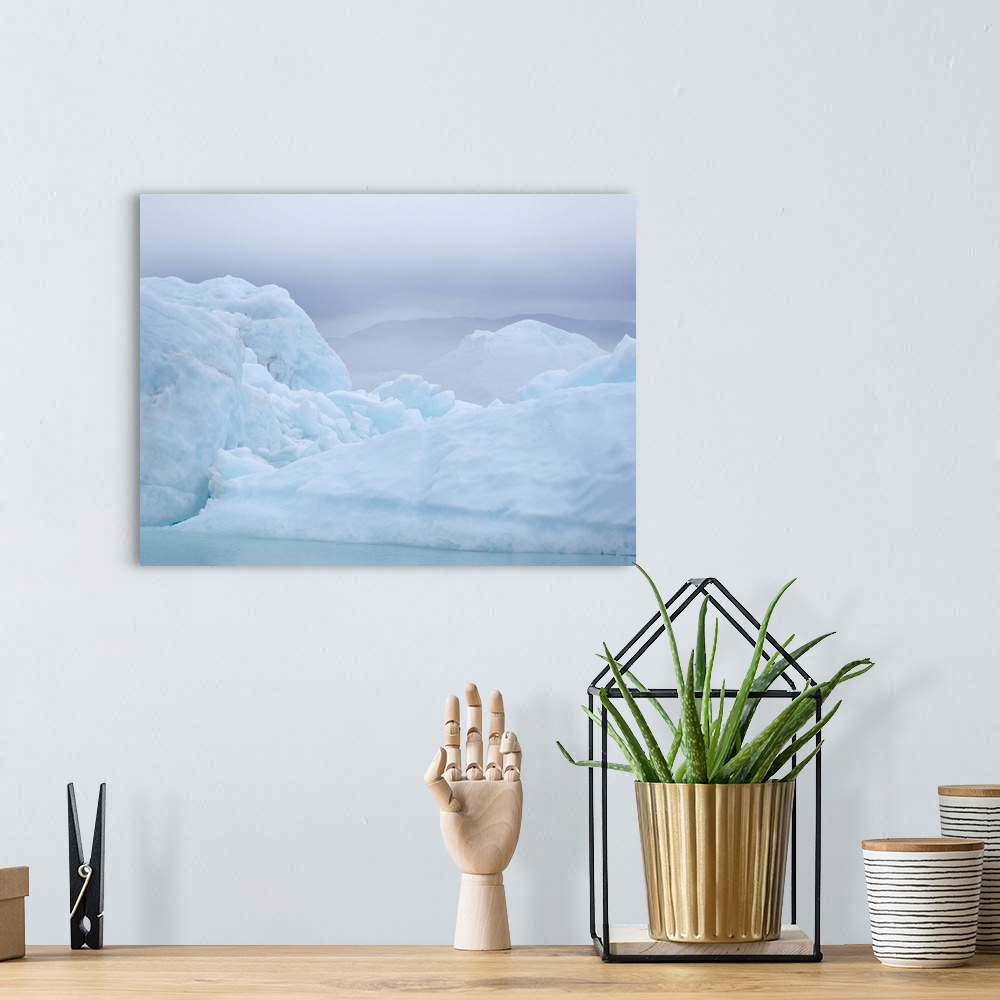A bohemian room featuring Ilulissat Icefjord at Disko Bay, Greenland, Danish Territory.