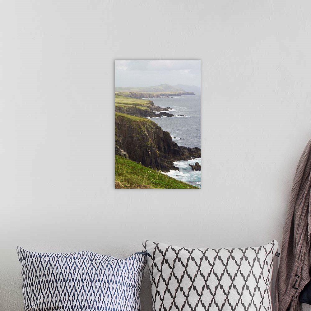 A bohemian room featuring IRELAND, Kerry, Dingle Peninsula. Rugged coastline along the Ring of Dingle.