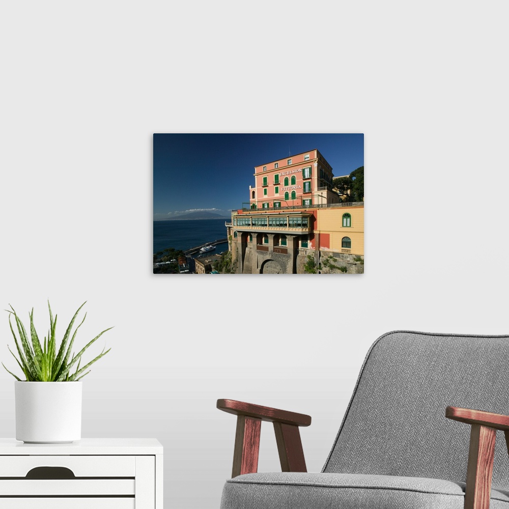 A modern room featuring ITALY-Campania-(Sorrento Peninsula)-SORRENTO:.Grand Hotel Excelsior Vittoria... Walter Bibikow 2005