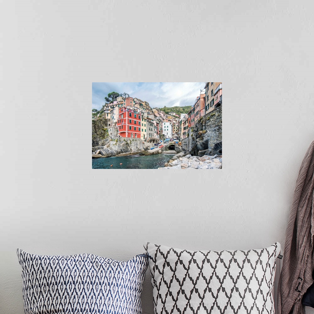 A bohemian room featuring Italy, Cinque Terre, Riomaggiore.
