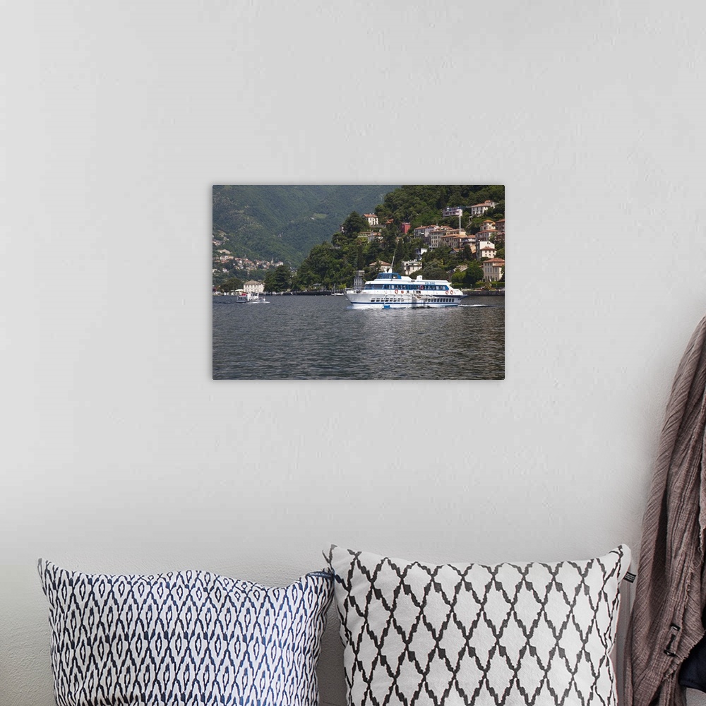 A bohemian room featuring ITALY, Como Province, Como. Lake ferry.