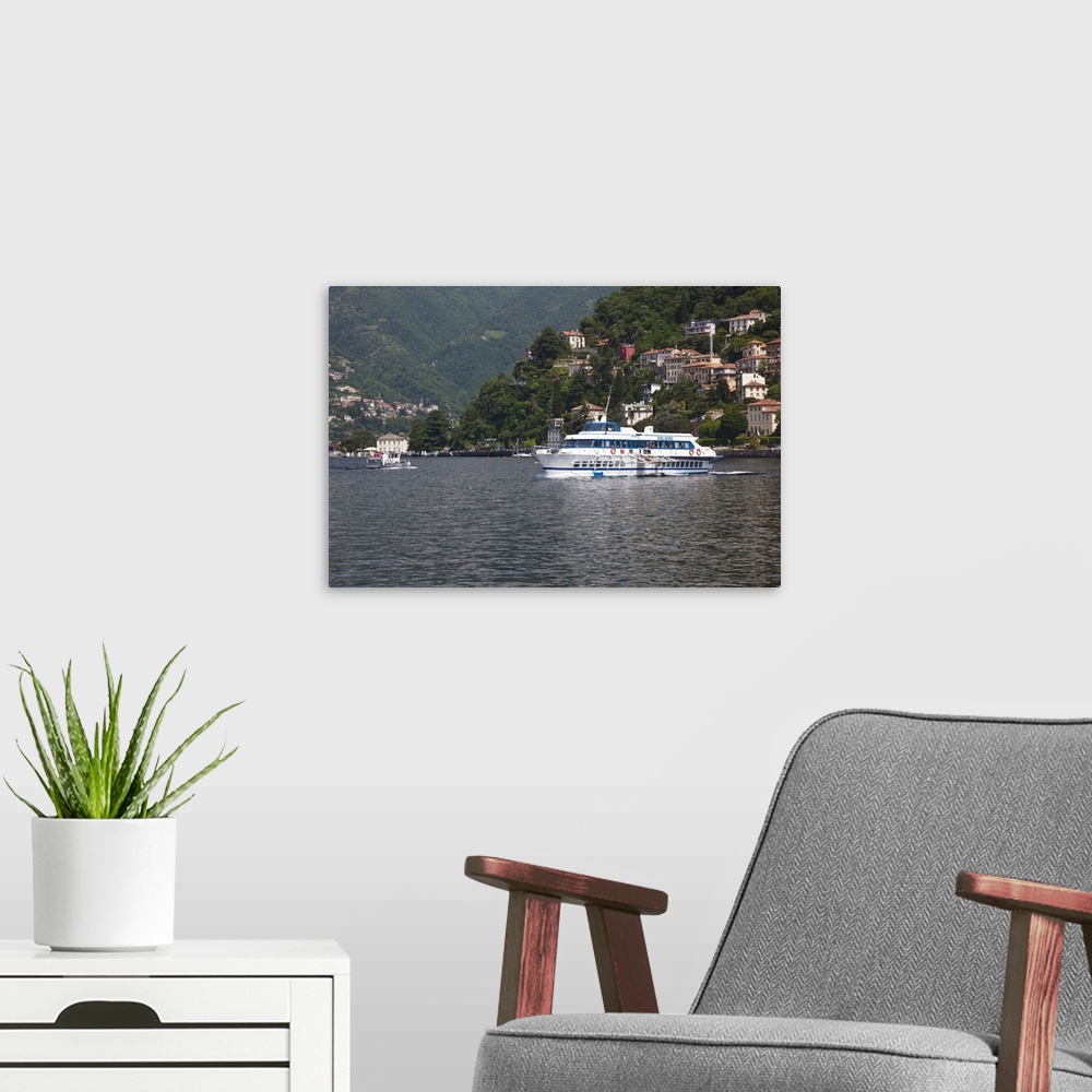 A modern room featuring ITALY, Como Province, Como. Lake ferry.
