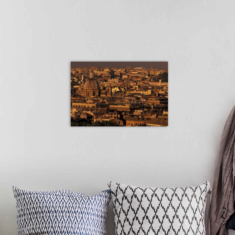A bohemian room featuring Europe, Italy, Rome. City view from Piazza Garibaldi
