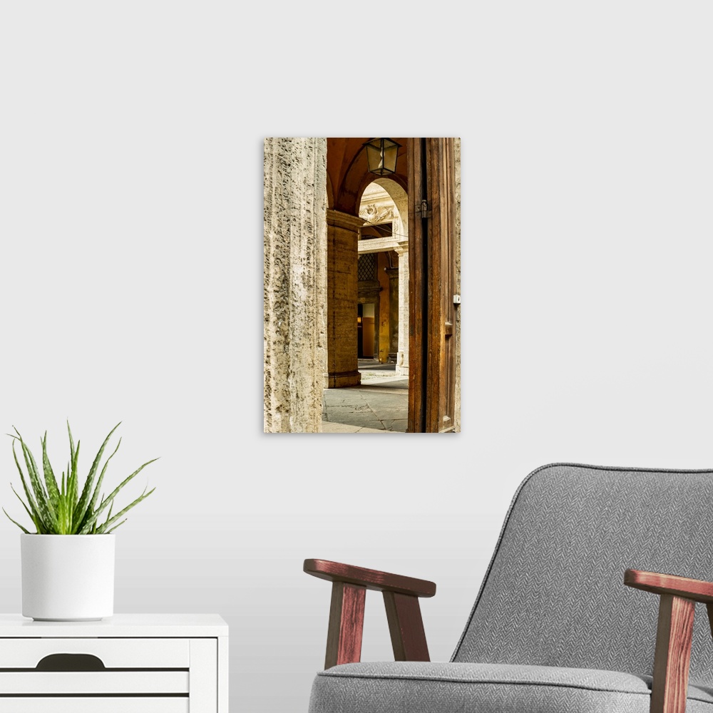 A modern room featuring Italy, Rome, Corso Del Rinascimento, Palazzo Della Sapienza, Multiple Doorways