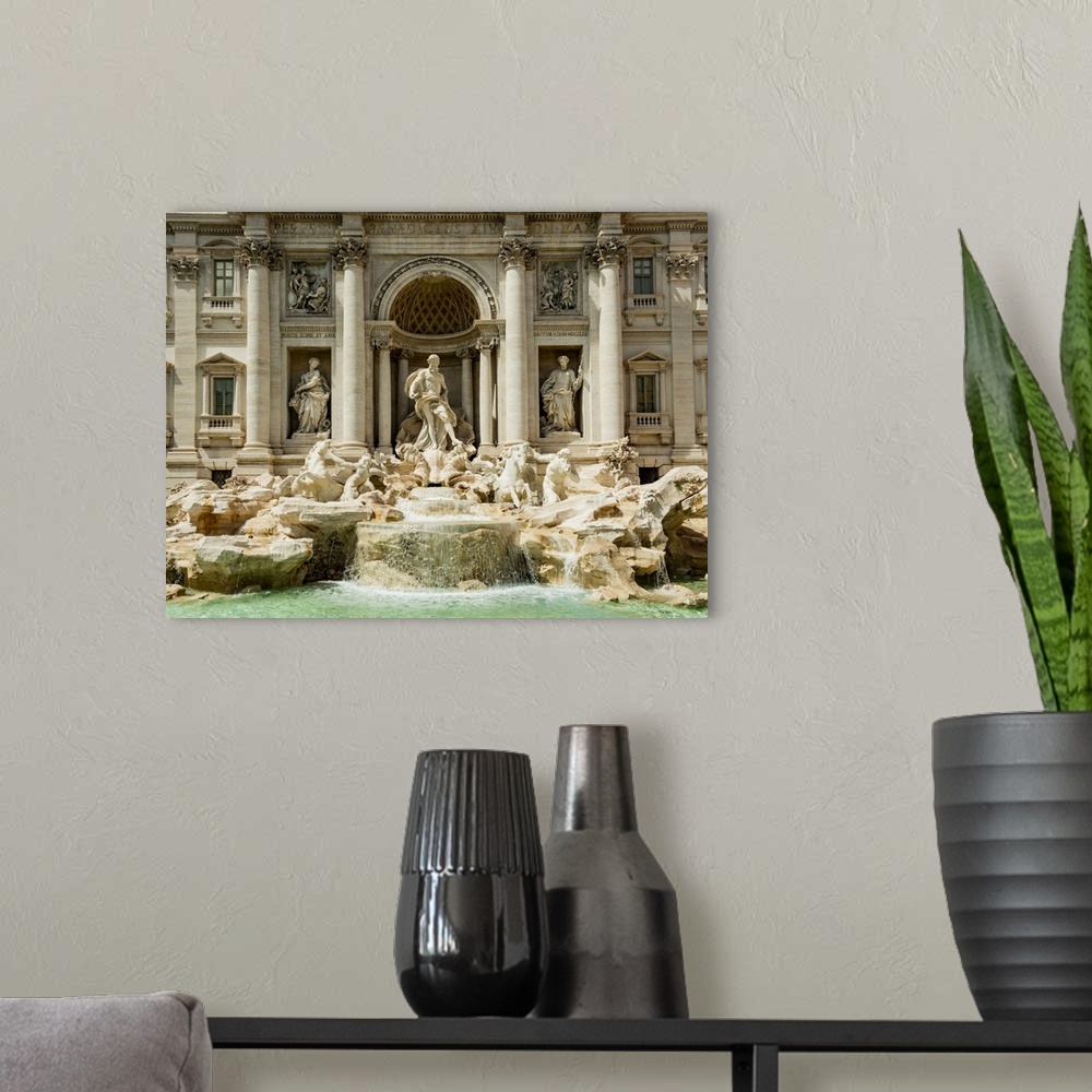 A modern room featuring Italy, Rome, The Trevi Fountain