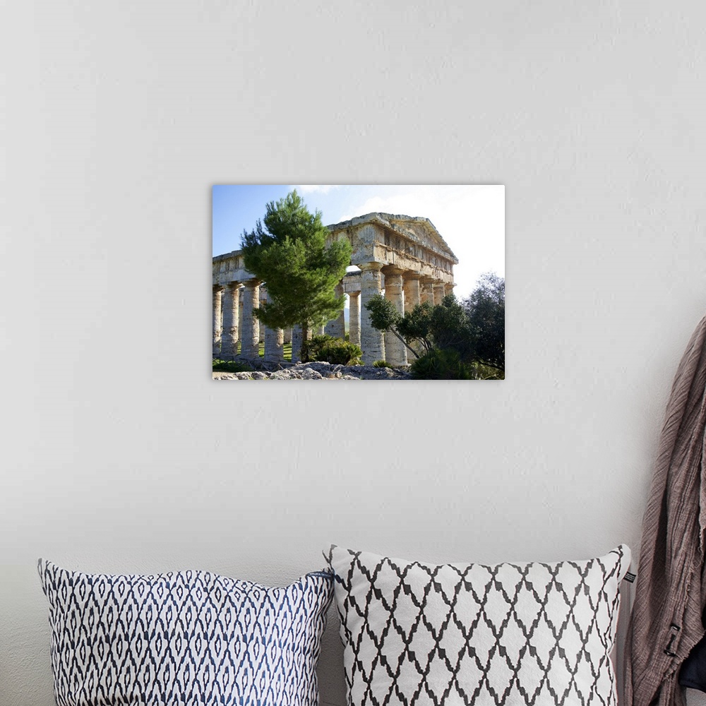 A bohemian room featuring Italy, Sicily: Segesta The greek temple is made of 36 columns.