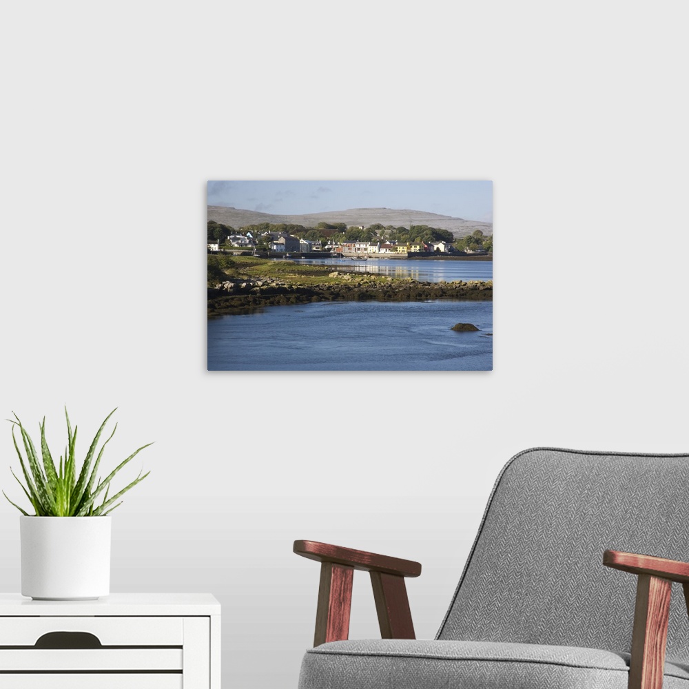A modern room featuring Kinvarra, County Galway, Ireland, Town, Coastline