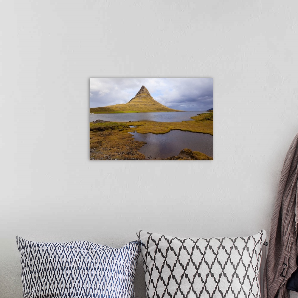 A bohemian room featuring Kirkjufell, Grundarfjordur, Snaefellsnes peninsula, West Iceland