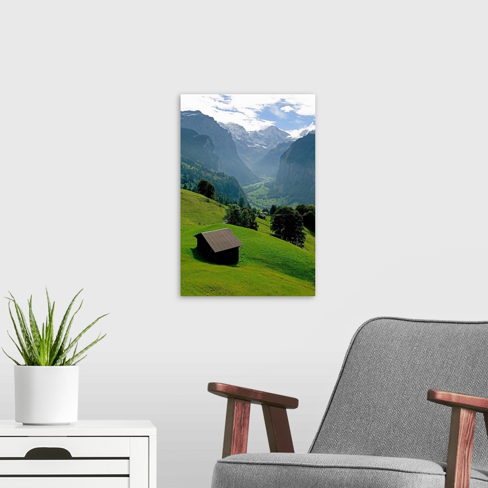 A modern room featuring Lauterbrunnental, Bernese Oberland, Switzerland