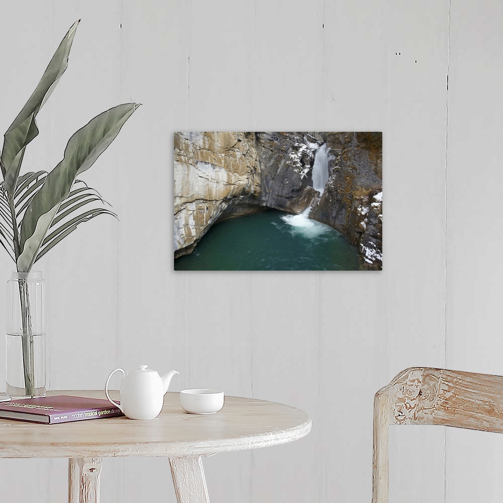 A farmhouse room featuring Lower Falls, Johnston Canyon in winter, Banff National Park, Canadian Rockies, Alberta, Canada
