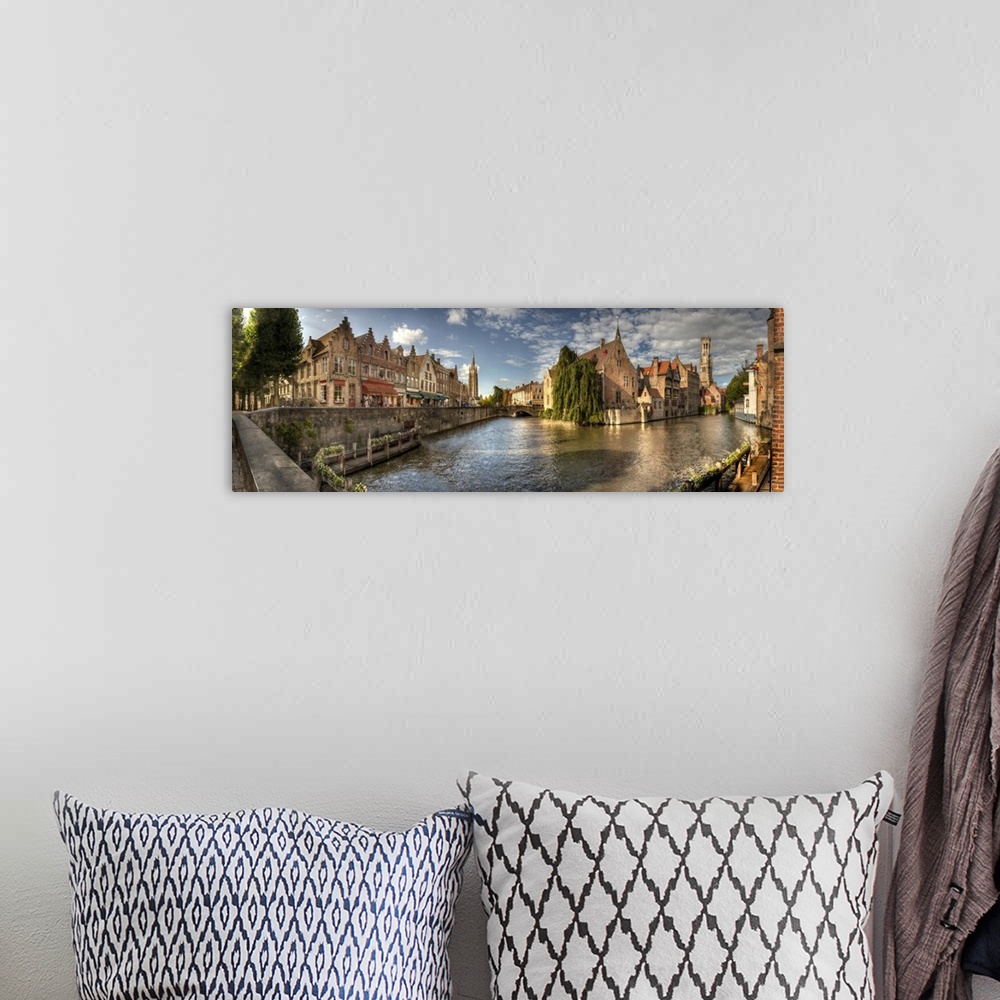 A bohemian room featuring Main canal in Bruges, Belgium.