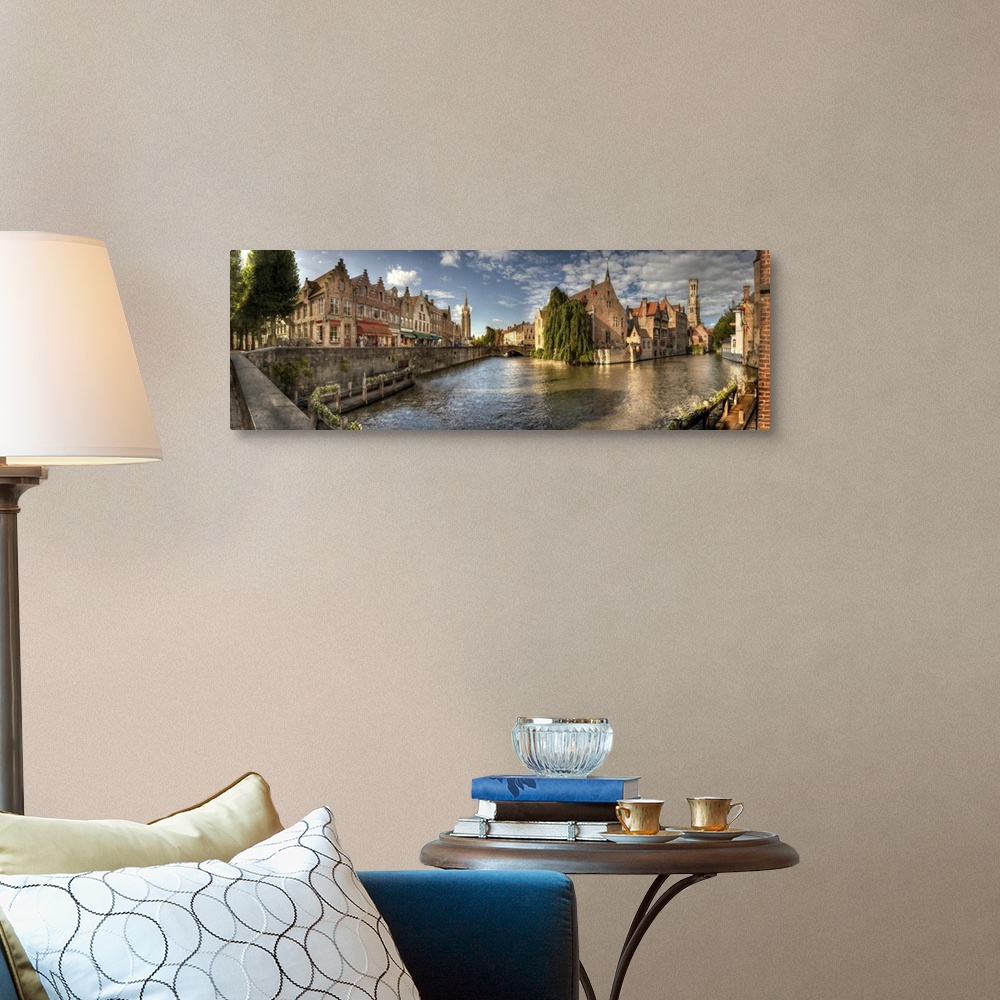 A traditional room featuring Main canal in Bruges, Belgium.