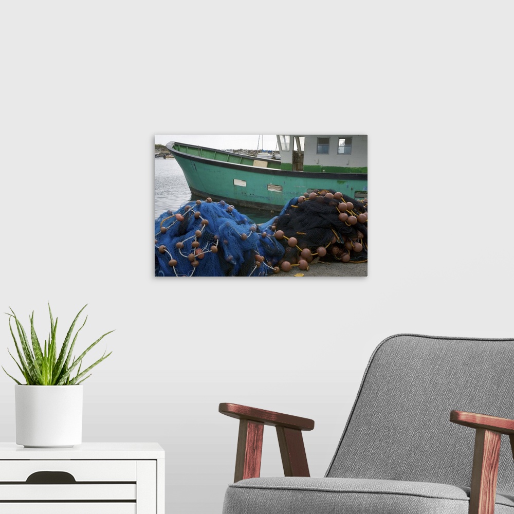 A modern room featuring MARTINIQUE. French Antilles. West Indies. Fishing nets