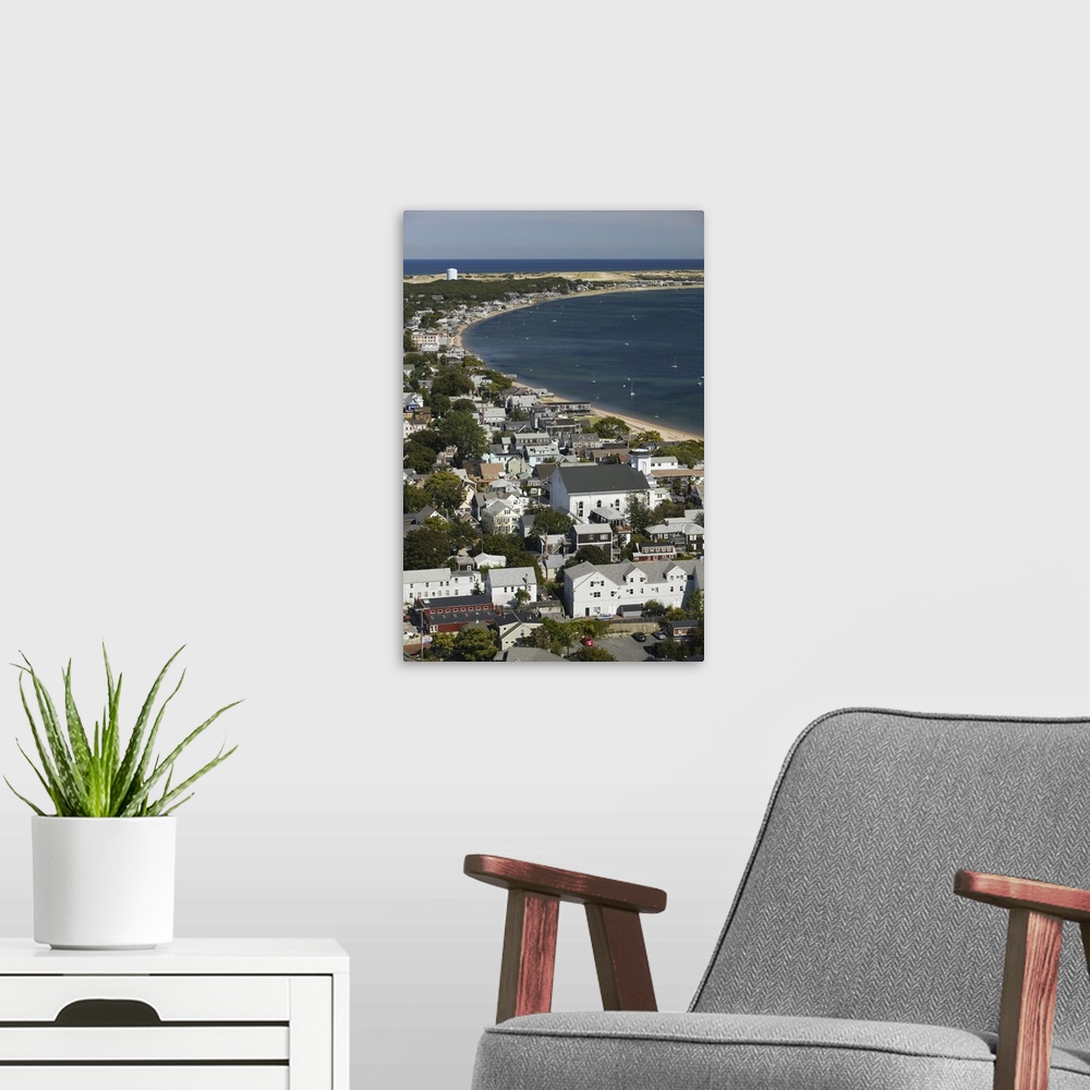 A modern room featuring Massachusetts, Cape Cod: Provincetown, Town View