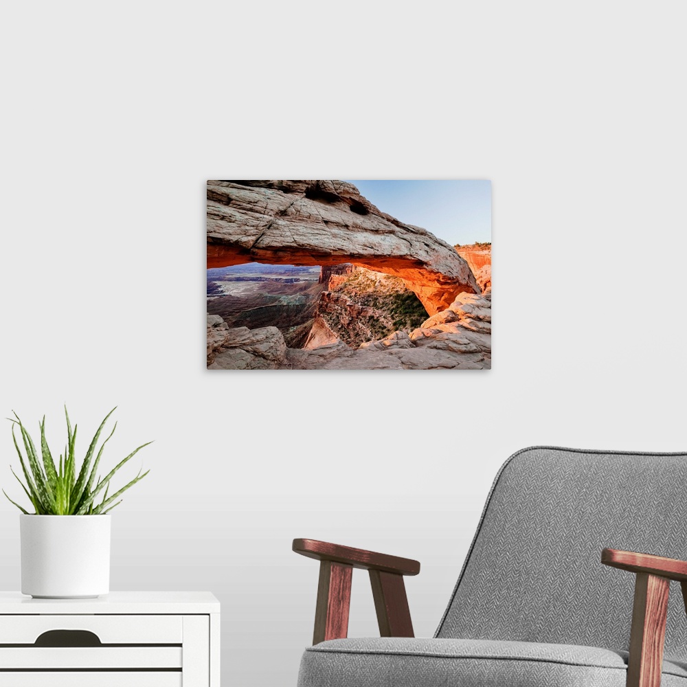 A modern room featuring Mesa Arch on the Island in the Sky, Canyonlands National Park, Utah, USA