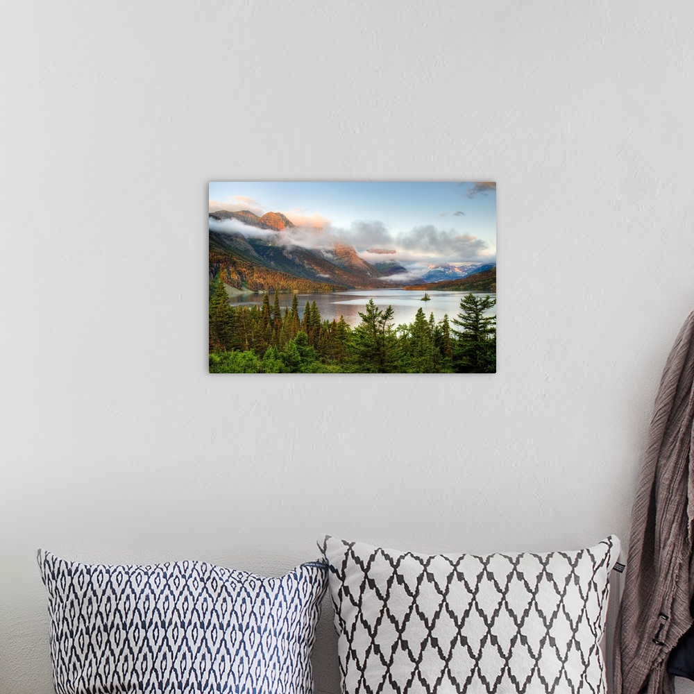 A bohemian room featuring MT, Glacier National Park, Saint Mary Lake and Wild Goose Island